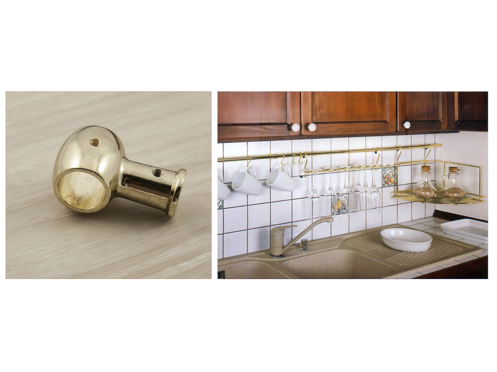 PORTATUBO IN STILE CLASSICO PER TUBO TONDO DIAMETRO 16 mm. prodotto da MANART - immagine 5